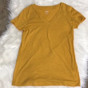 Mustard yellow V-neck